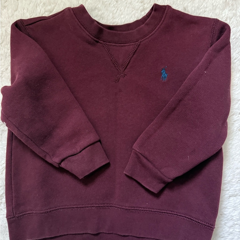 Polo by Ralph Lauren Men's Burgundy Sweater